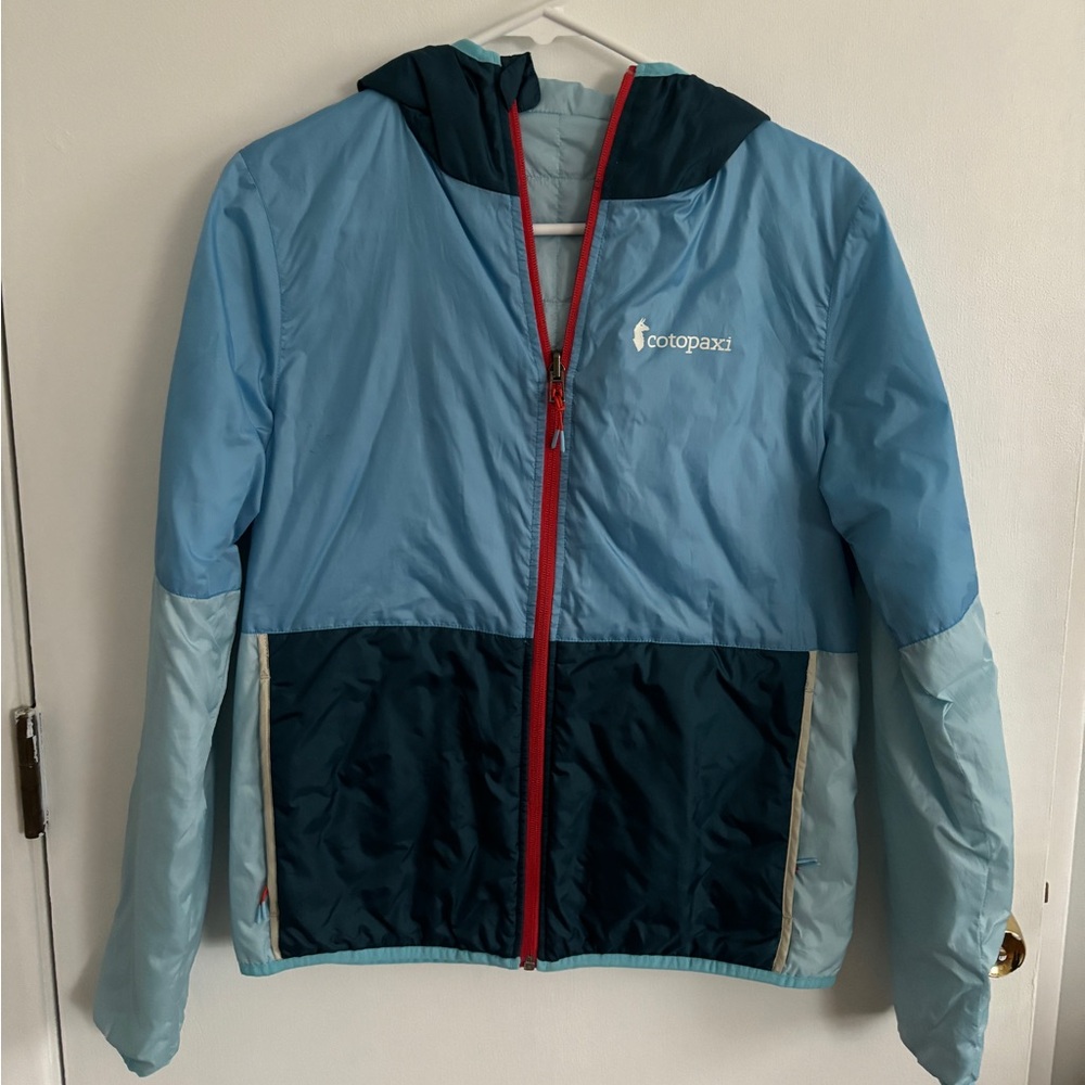 Blue reversible Cotopaxi coat size XS